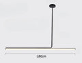 Minimalist LED Tube Pendant Light, Dimmable, 80 to 120 cm