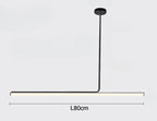 Minimalist LED Tube Pendant Light, Dimmable, 80 to 120 cm