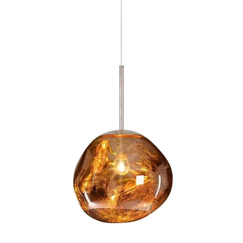 Organic Mirrored Acrylic Pendant Light, Dimmable, E27
