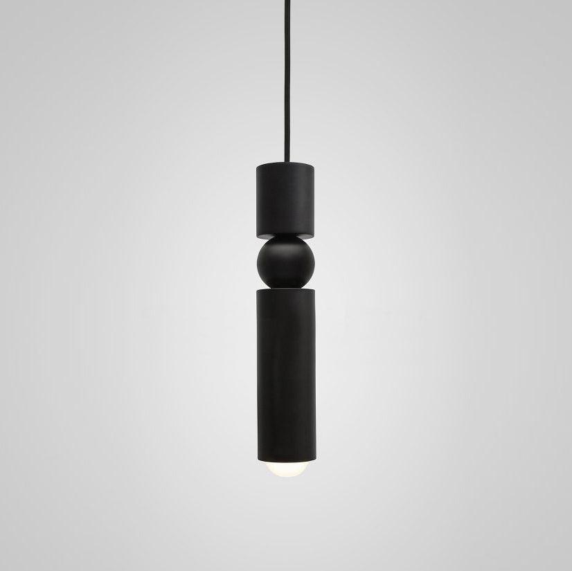 Modern Pendant Light with Sphere and Cylinder Design
