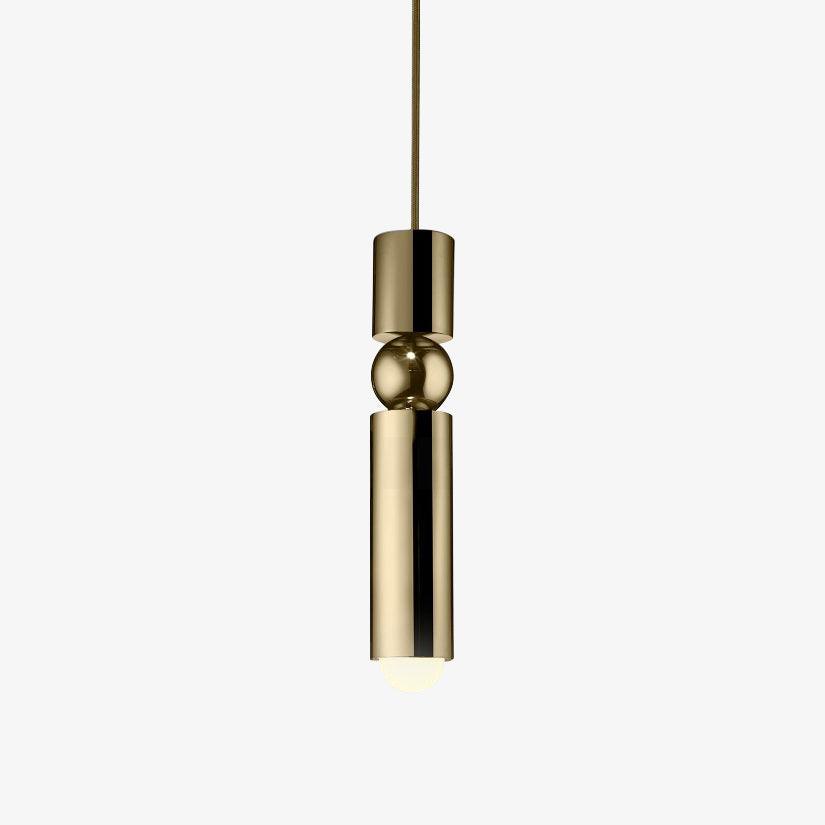 Modern Pendant Light with Sphere and Cylinder Design