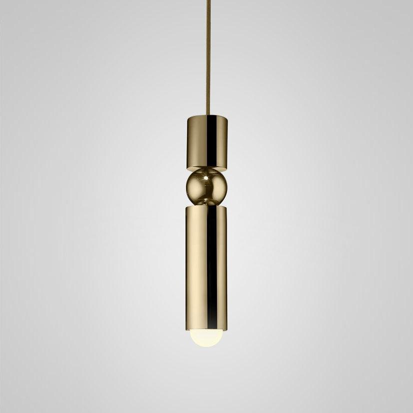 Modern Pendant Light with Sphere and Cylinder Design