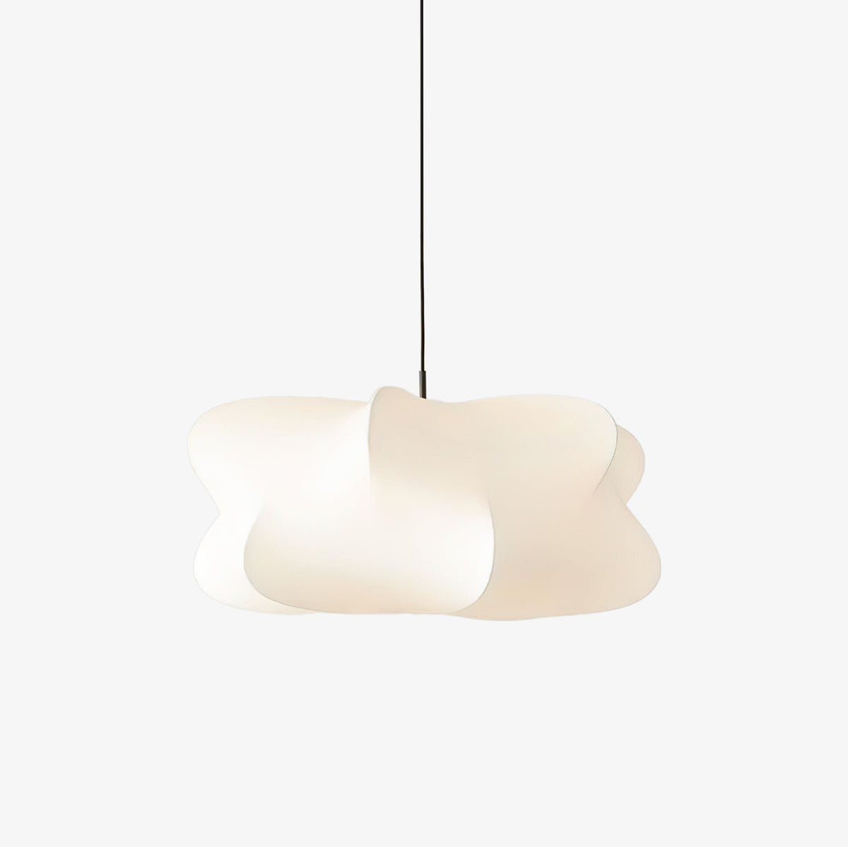 Cloud Shade Pendant Light in Mulberry Silk, 40-60 cm