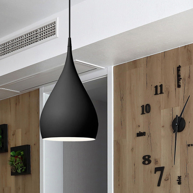 Modern Teardrop Shade Pendant Light, Two Sizes