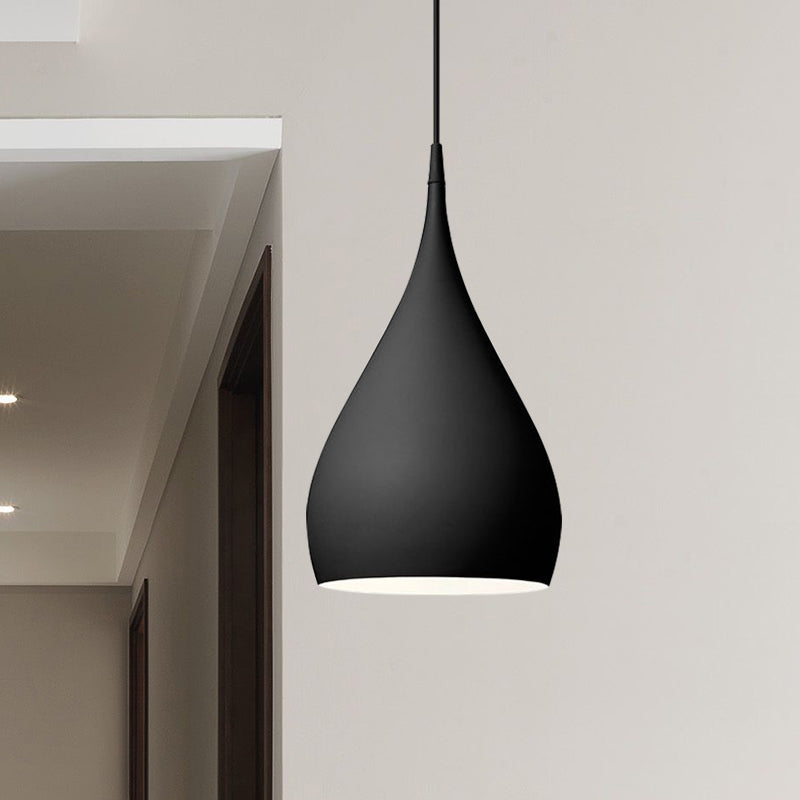 Modern Teardrop Shade Pendant Light, Two Sizes
