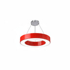 Modern Ring Pendant Light for Kids Rooms with Acrylic O Shade