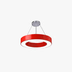 Modern Ring Pendant Light for Kids Rooms with Acrylic O Shade