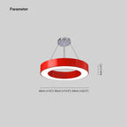 Modern Ring Pendant Light for Kids Rooms with Acrylic O Shade