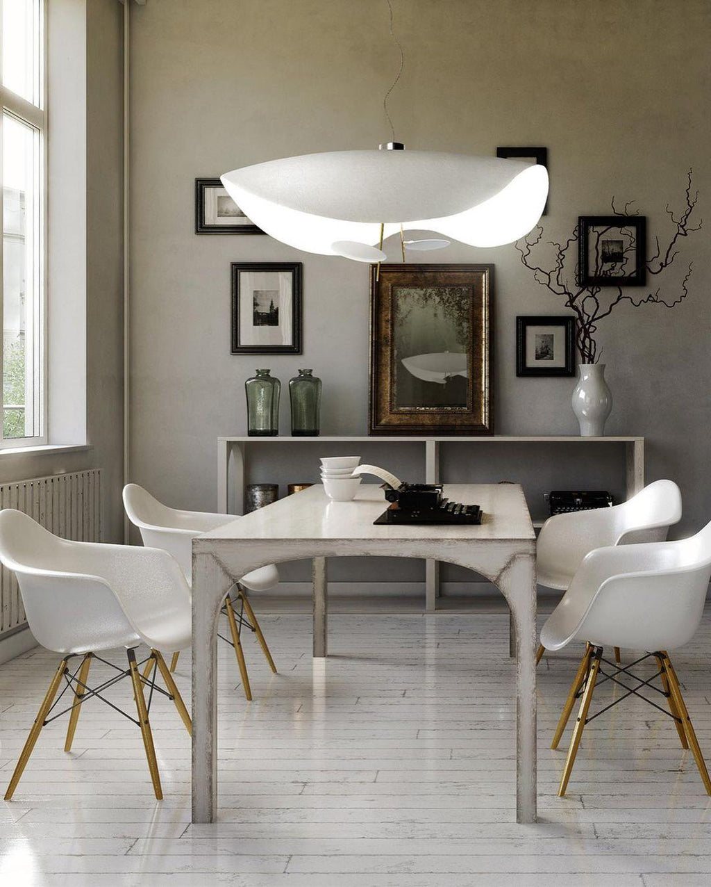 Modern Curved Shade LED Pendant, 3 Colour Temperatures