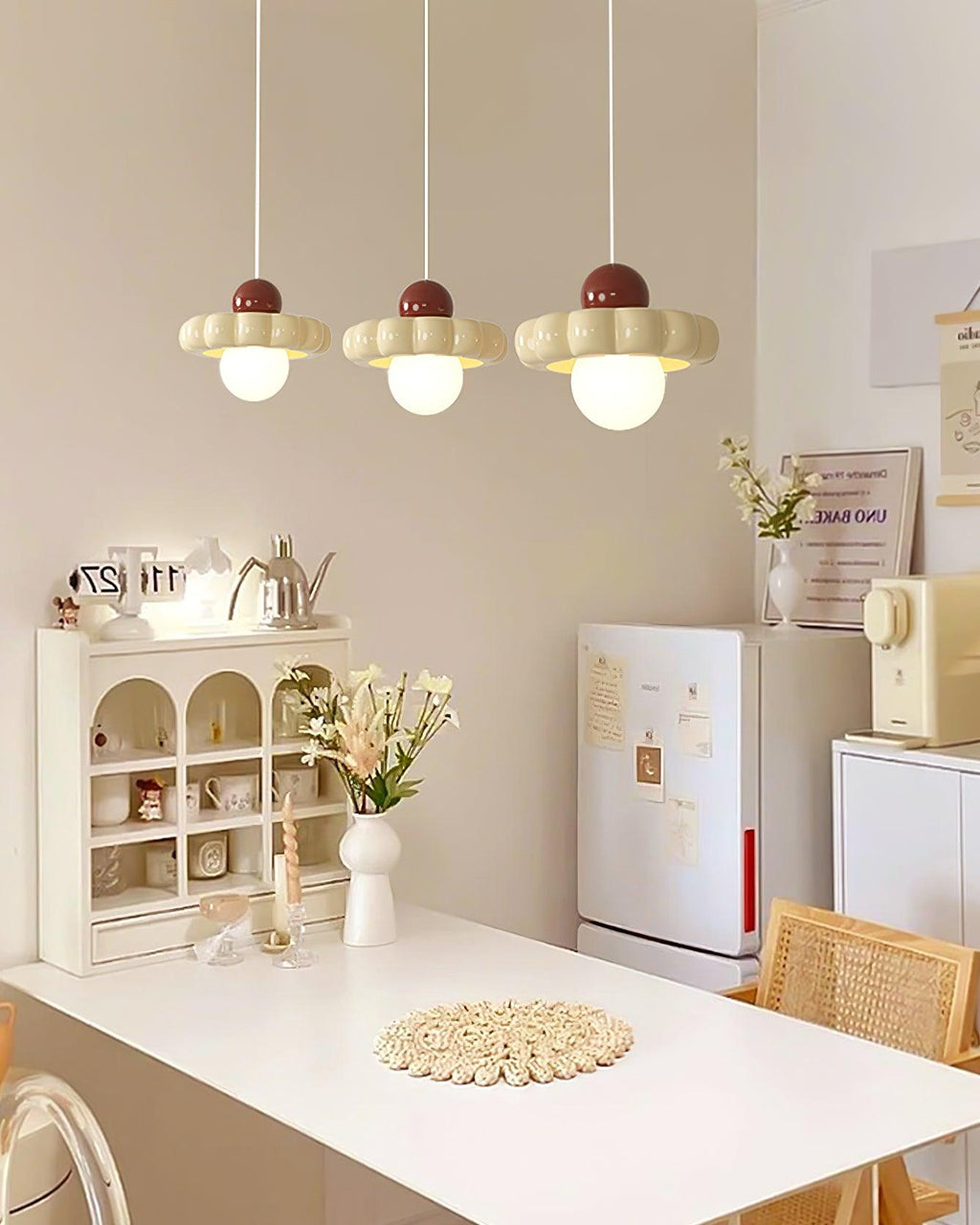 Retro Cloud Pendant Light with Globe Diffuser, G9