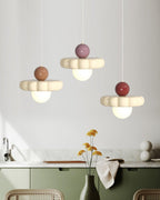 Retro Cloud Pendant Light with Globe Diffuser, G9
