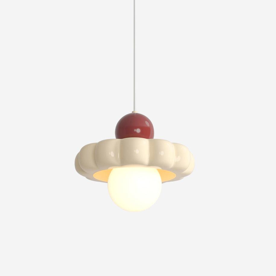 Retro Cloud Pendant Light with Globe Diffuser, G9