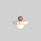Retro Cloud Pendant Light with Globe Diffuser, G9