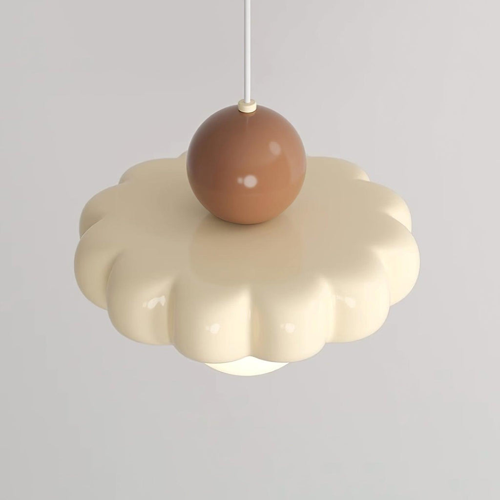 Retro Cloud Pendant Light with Globe Diffuser, G9