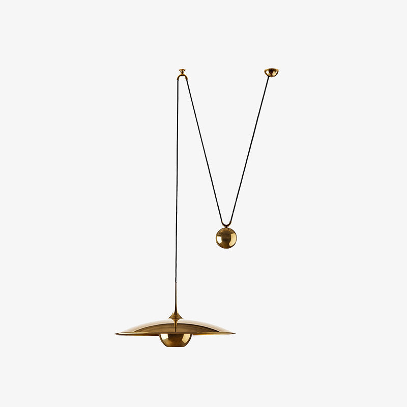 Retro Counterweight Pendant Light, Adjustable Drop
