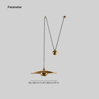 Retro Counterweight Pendant Light, Adjustable Drop