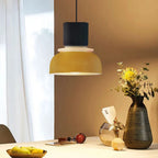 Scandi Colour Block Pendant Light, E27, Compact Shade