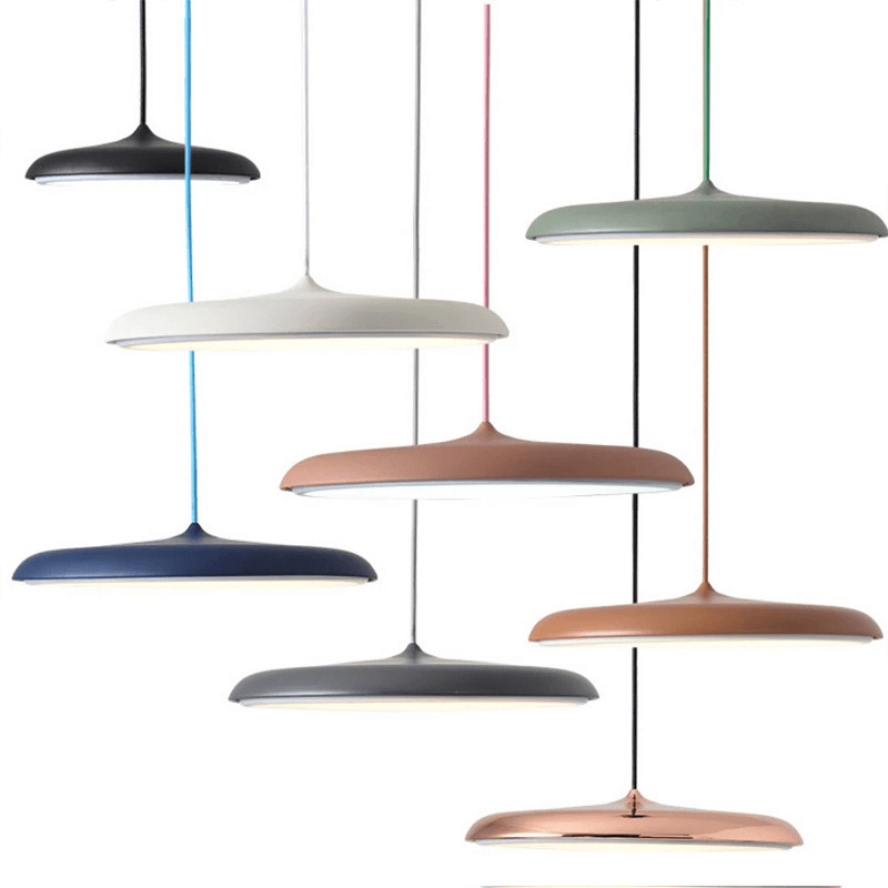 Scandi Slim Disc Pendant Light with Integrated LED