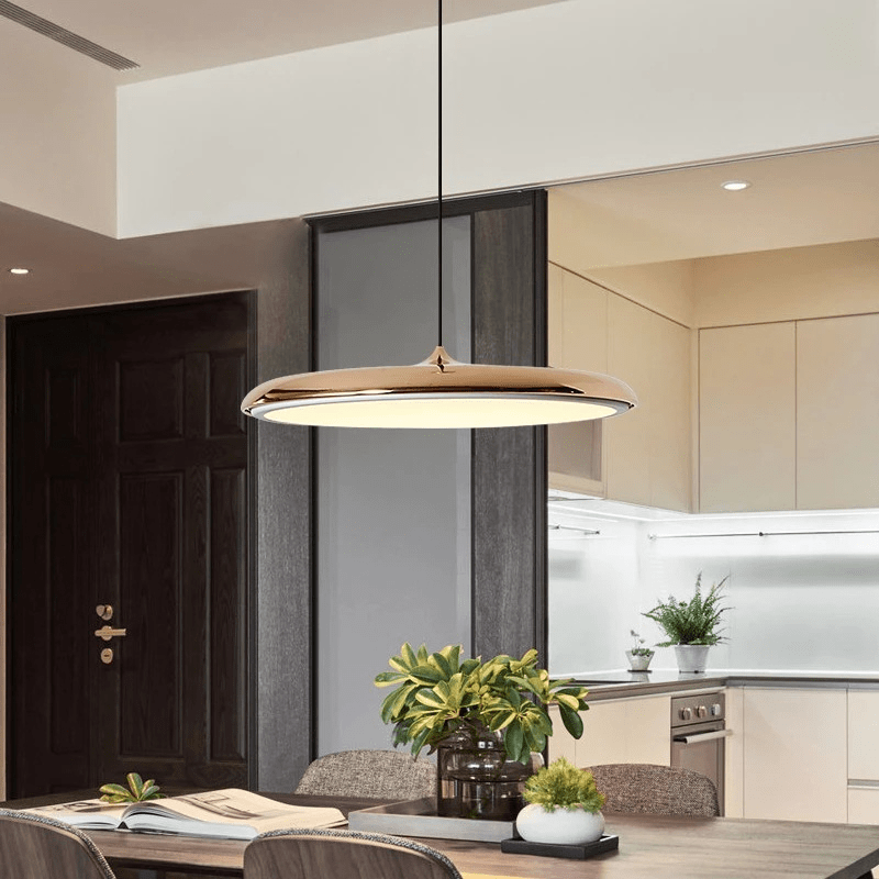 Scandi Slim Disc Pendant Light with Integrated LED