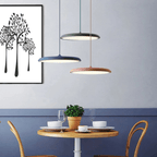 Scandi Slim Disc Pendant Light with Integrated LED