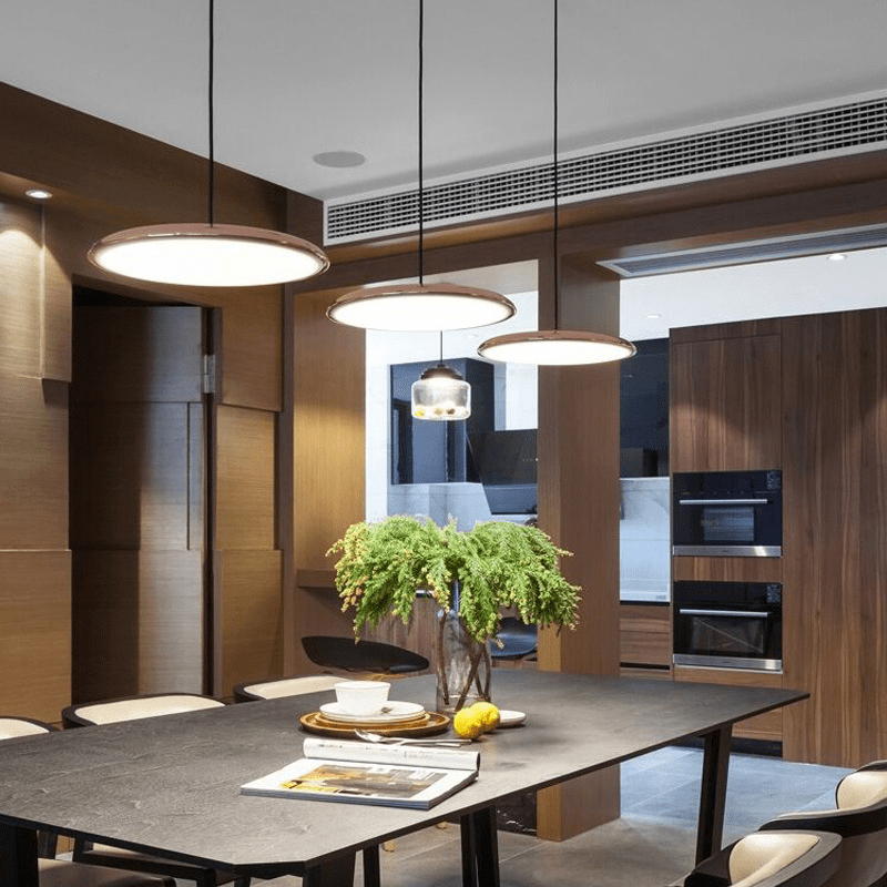Scandi Slim Disc Pendant Light with Integrated LED