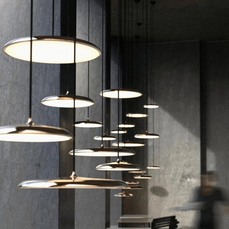 Scandi Slim Disc Pendant Light with Integrated LED