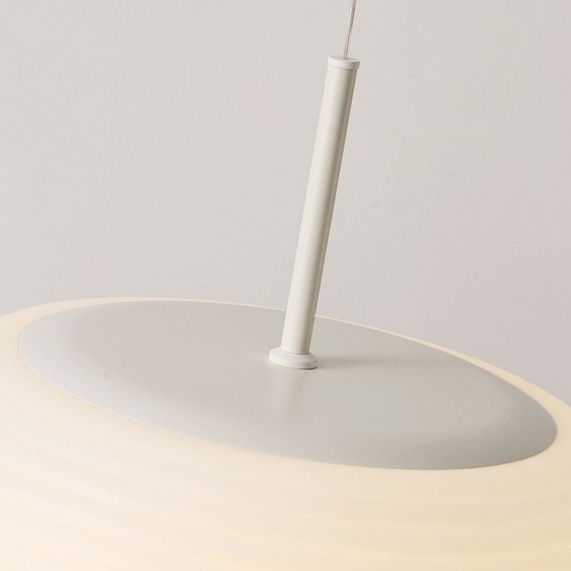 Scandi Ribbed Acrylic Pendant Light, Dimmable