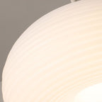 Scandi Ribbed Acrylic Pendant Light, Dimmable