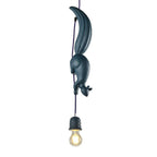 Art Deco Squirrel Pendant Light with Pine Cone Holder