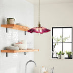Lotus Flower Pendant Light with Adjustable Cord, 35 cm