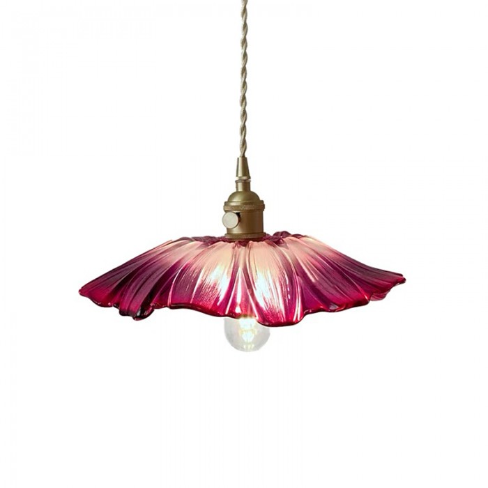 Lotus Flower Pendant Light with Adjustable Cord, 35 cm
