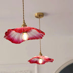 Lotus Flower Pendant Light with Adjustable Cord, 35 cm