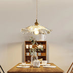 Lotus Flower Pendant Light with Adjustable Cord, 35 cm