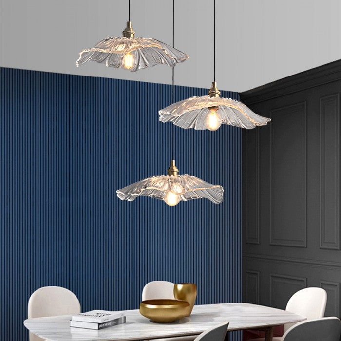 Lotus Flower Pendant Light with Adjustable Cord, 35 cm