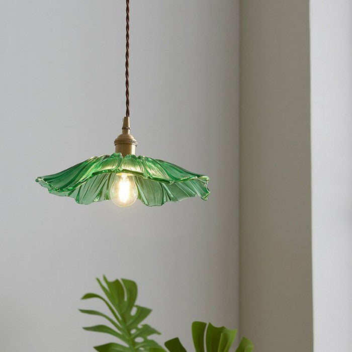 Lotus Flower Pendant Light with Adjustable Cord, 35 cm