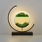 LED Sand Art Table Lamp, Dimmable with Remote Control