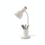 Scandinavian Desk Lamp with Pen Holder and Flexible Neck