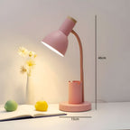 Scandinavian Desk Lamp with Pen Holder and Flexible Neck