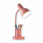 Scandinavian Desk Lamp with Pen Holder and Flexible Neck