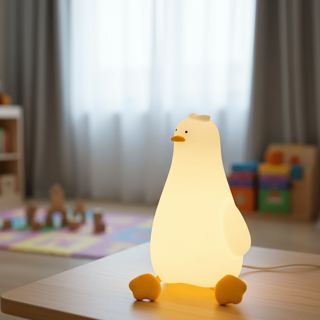 Kids Animal Night Light with Timer, BPA-Free Silicone