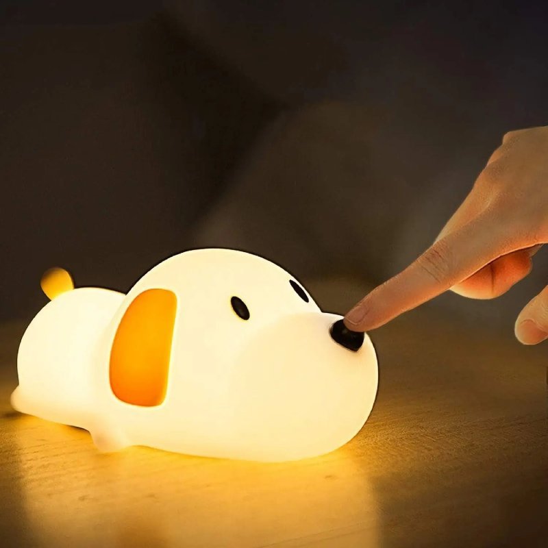 Kids Animal Night Light with Timer, BPA-Free Silicone