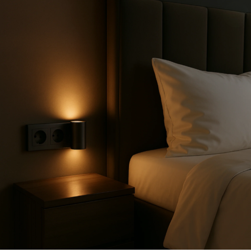 Plug-In LED Night Light with Dusk Sensor and Dimming