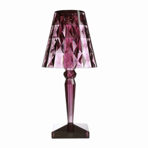 Cordless Touch Night Lamp with Crystal-Effect Shade