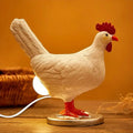 Rustic Hen Table Lamp with Built In LED Light