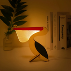 Wooden Animal Night Light with Warm White LED, USB Powered