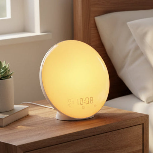 Sunrise Alarm Clock Bedside Lamp with FM Radio and USB Port