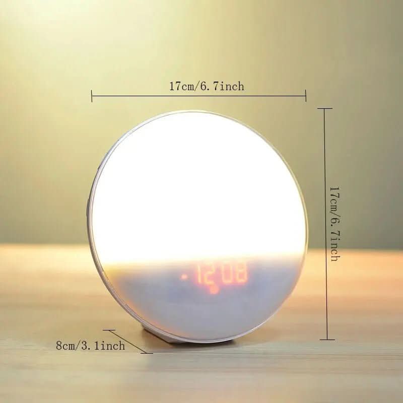 Sunrise Alarm Clock Bedside Lamp with FM Radio and USB Port