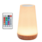 RGB Night Light Table Lamp with Remote, 13 Colours