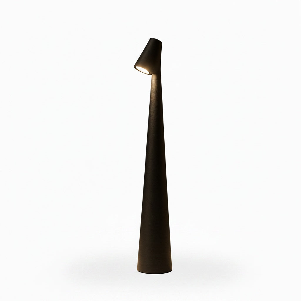 Cordless Cone Table Lamp, Dimmable, 3 Light Colours