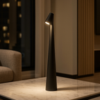 Cordless Cone Table Lamp, Dimmable, 3 Light Colours